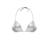 Ibiza Silver Push Up Top Bikini With Gold Beads
