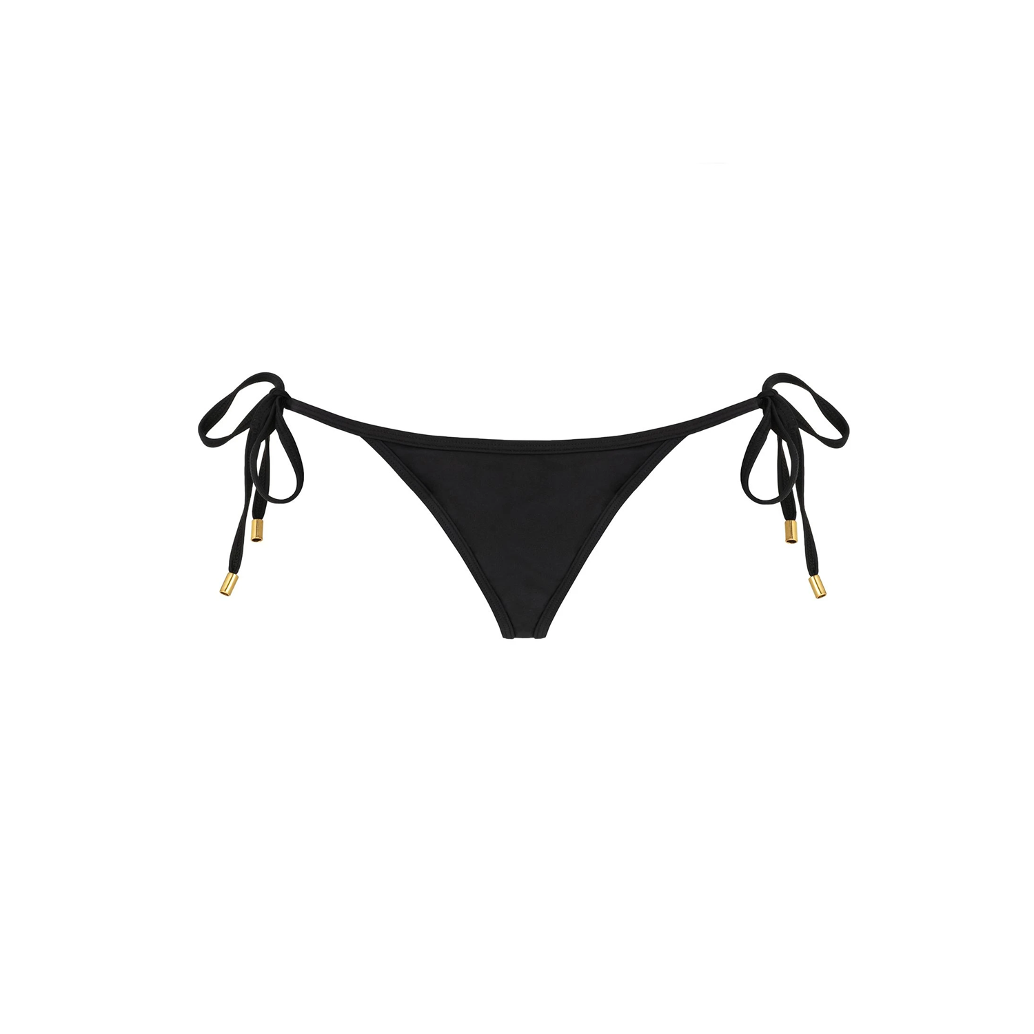 Sicily Bottom In Black With The Gold Laces