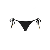 Sicily Bottom In Black With The Gold Laces