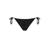 Sicily Bottom In Black With The Gold Laces