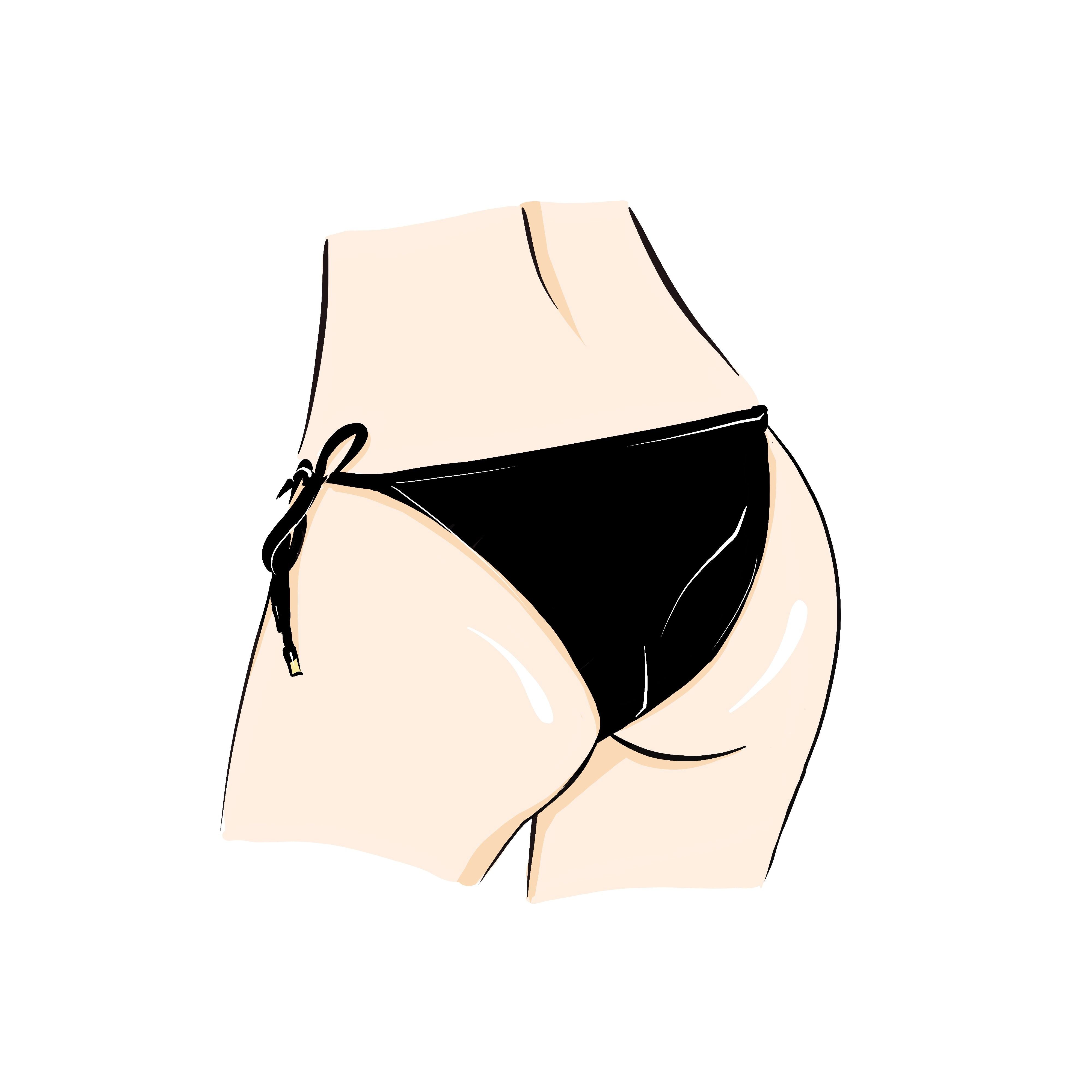 Sicily Bottom In Black With The Gold Laces